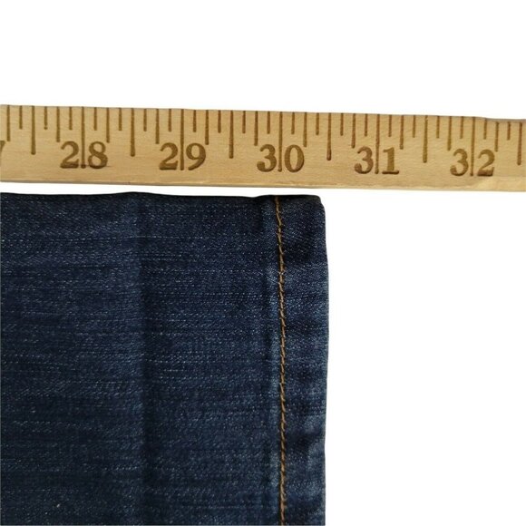 Kut from the Kloth Jeans Size 6 32X32.5 Blue Straight Leg Mid Rise - Picture 9 of 11